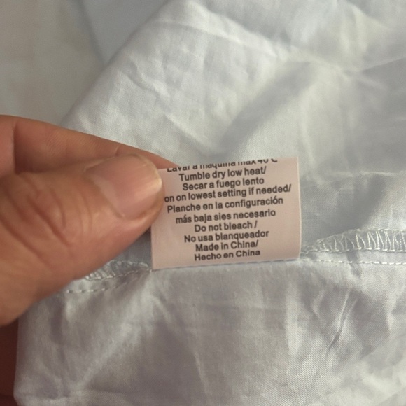 Sky Blue Sleeveless Chemise - Picture 7 of 7